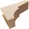 Ekena Millwork 7"W x 21"D x 14"H Classic Monterey Rough Cedar Woodgrain TimberThane Corbel, Primed Tan CORUR07X21X14MONRCPR - alternate 6